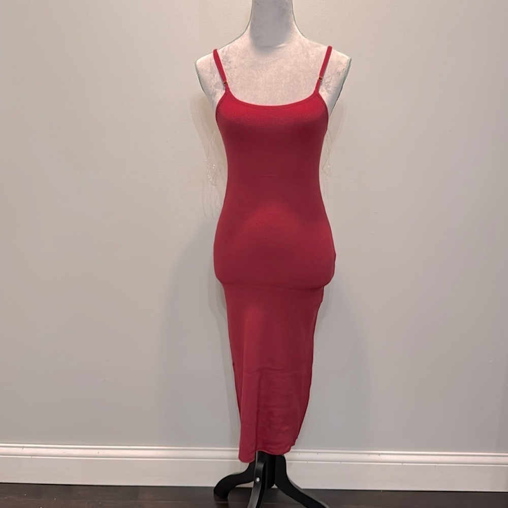 Hera Collection red nylon tank dress NWT S